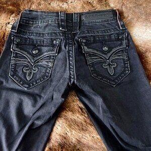 Rock Revival Black Denim Jeans, Size 25